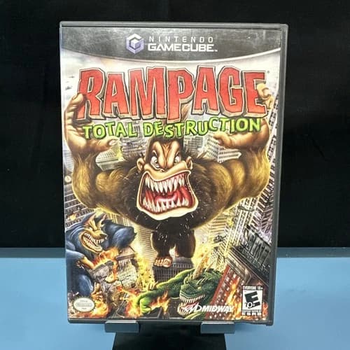 Rampage: Total Destruction (Nintendo GameCube, 2006) CIB Complete - Tested