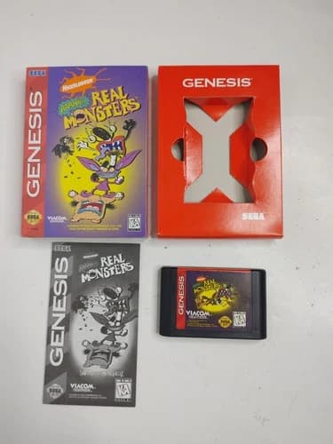 AAAHH Real Monsters (Sega Genesis, 1995) CIB