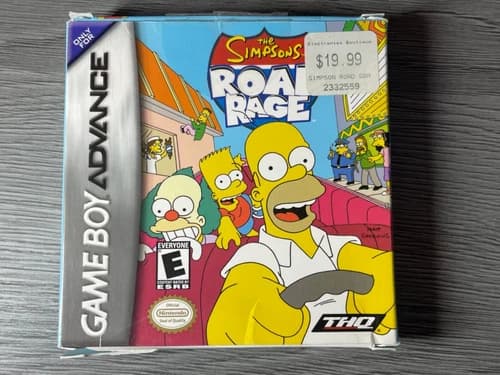 The Simpsons Road Rage Nintendo Game Boy Advance CIB