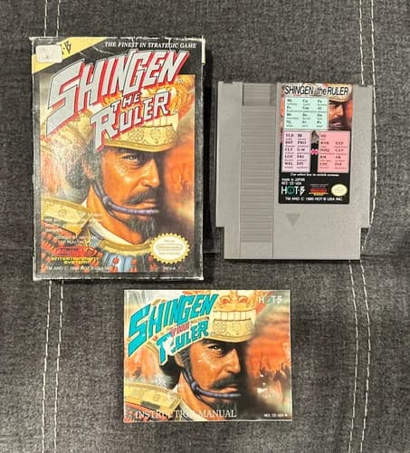 Shingen The Ruler Nintendo NES ~ Complete In Box w Manual! ~ Fast Shipping!