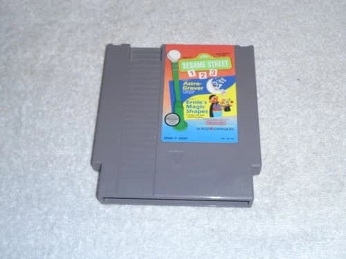 SESAME STREET 123 - Nintendo NES (Authentic) Game, Tested & Working! 1 2 3 VIDEO