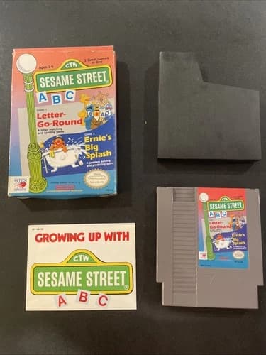 Sesame Street ABC Nintendo NES - Complete in Box with Manual