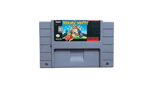 Wario's Woods (Super Nintendo SNES, 1994) CART ONLY, TESTED, Free Shipping