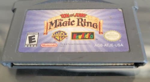 NINTENDO GAMEBOY ADVANCE TOM & JERRY THE MAGIC RING GAME FROM A LOCAL ESTATE