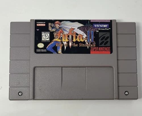 Lufia 2: Rise Of The Sinistrals Super Nintentendo SNES Authentic Tested