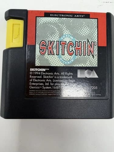 Skitchin (Sega Genesis, 1993), Authentic Game Cartridge Only Tested