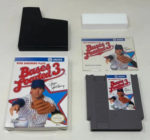 NES Nintendo - Bases Loaded 3 III - CIB Complete in Box w/ Manual - Tested