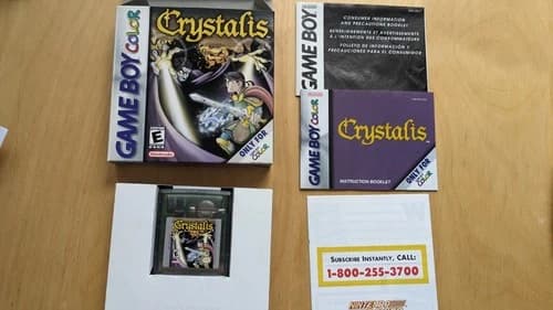 Crystalis (Game Boy Color GBC) CIB Complete in Box - Authentic Good Condition