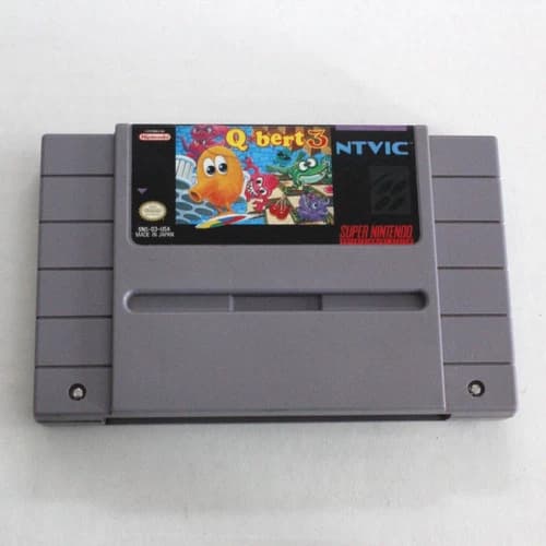 Qbert 3 (Super Nintendo Entertainment System) Game Only, Tested & Working