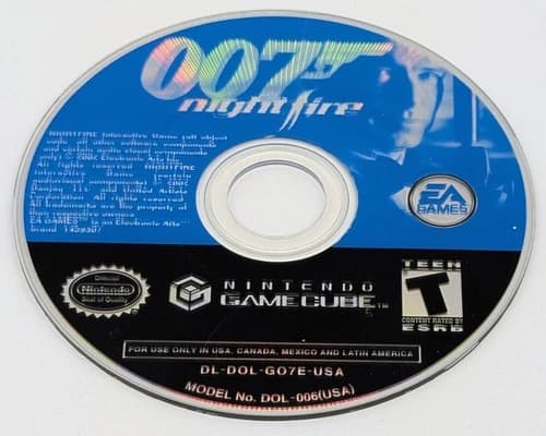 007 NightFire Nintendo GameCube James Bond Disc Only Tested NTSC