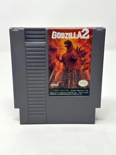 Godzilla 2 War Of The Monsters (Nintendo NES 1991) Authentic Cartridge Tested