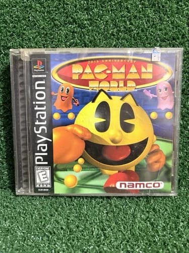 Pac Man World 20th Anniversary Playstation PS1 Black Label Video Game Disc 1999