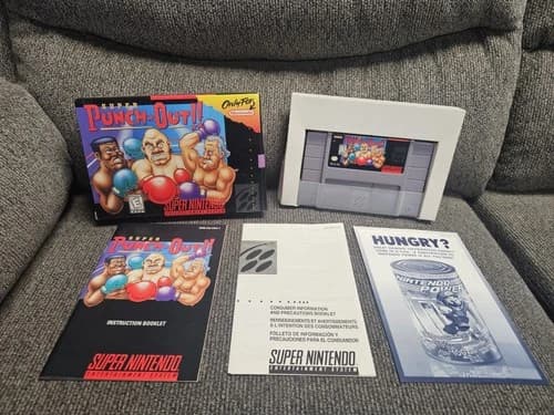 Super Punch-Out!! SNES Cartridge CIB (Tested & Authentic)