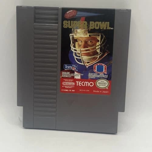 Nintendo NES Tecmo Super Bowl 1990 NES Tested Working GAMEPLAY PICS