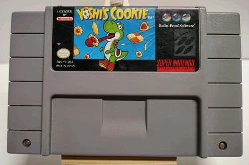 Yoshi's Yoshi Cookie (Super Nintendo SNES, 1993) Tested Authentic Cartridge Only