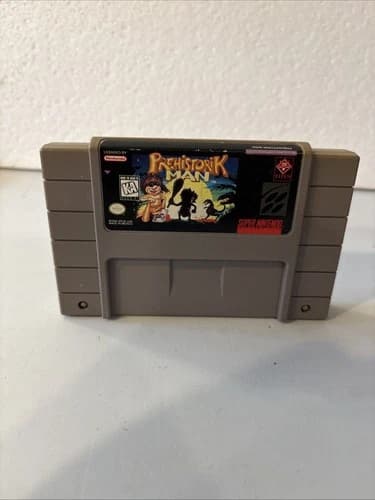 SNES Prehistoric Man Super Nintendo Cartridge Tested Working