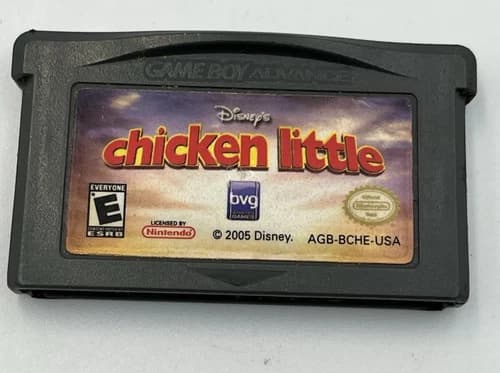 DISNEY'S CHICKEN LITTLE NINTENDO GAMEBOY ADVANCE SP GBA TESTED/AUTHENTIC
