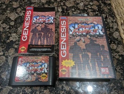 Super Street Fighter II Sega Genesis - CIB - Tested, Works