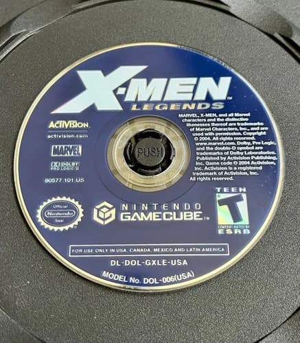 X-Men: Legends (Nintendo GameCube, 2004) DISC ONLY *TESTED*