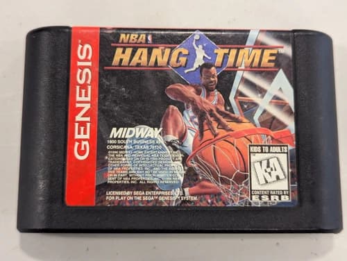 NBA Hang Time (Sega Genesis, 1996) Cartridge Only - Tested and Works