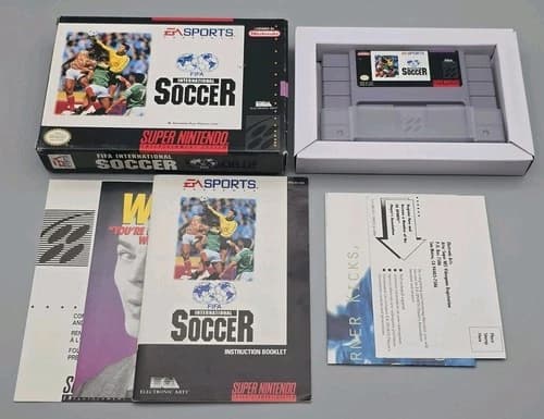 FIFA International Soccer (Super Nintendo SNES) Cib Complete - Tested!
