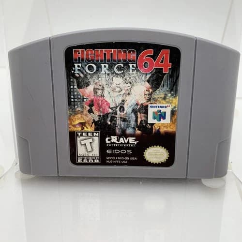 Fighting Force 64 (Nintendo 64, N64, 1999) Authentic & Tested Cartridge