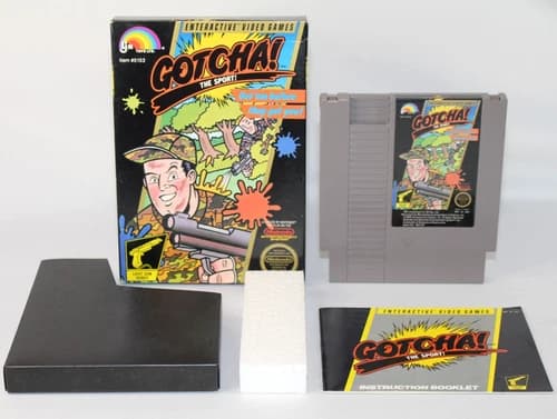 Gotcha! The Sport! NES Nintendo Complete CIB Great Condition! Circle Seal! NICE!