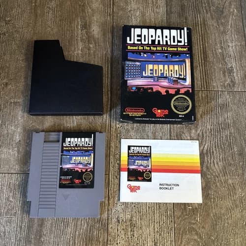 Jeopardy Nintendo Entertainment System NES - CIB Complete Black Box W/ Manual