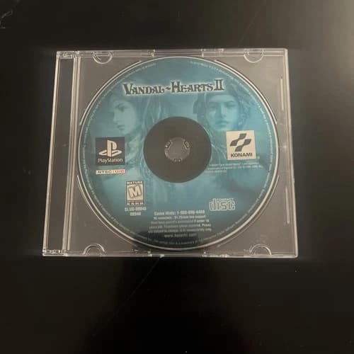 D1 Vandal Hearts II 2 Resurfaced Disc Only PS1 Playstation 1