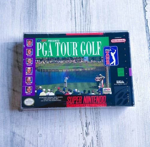 PGA Tour Golf SNES Super Nintendo Entertainment 1992 CIB Complete in Box Tested
