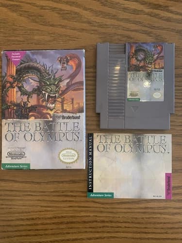 NES Nintendo The Battle of Olympus CIB