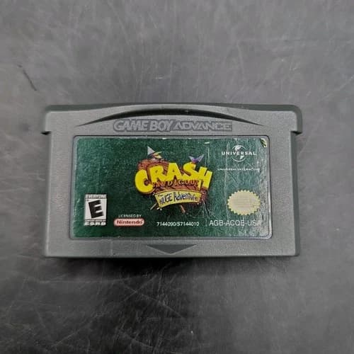 Crash Bandicoot The Huge Adventure (Nintendo Game Boy Advance 2002) GBA Tested
