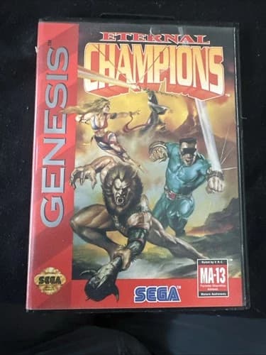 Eternal Champions (Sega Genesis, 1993) Complete CIB with Manual - Tested