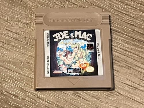 Joe & Mac Nintendo Game Boy Cleaned & Tested Authentic