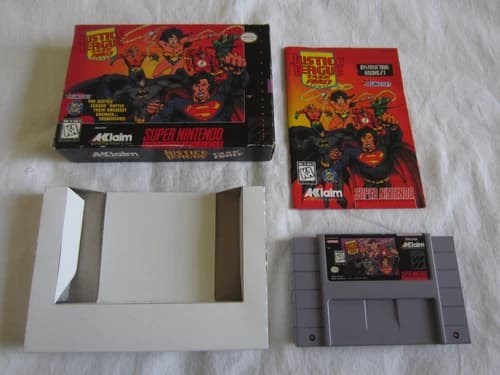Justice League Task Force (SNES) Super Nintendo CIB Complete Box Acclaim 1995