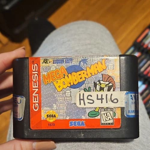 Hudson Soft Mega Bomberman Sega Genesis Game Cartridge Bomberman Series