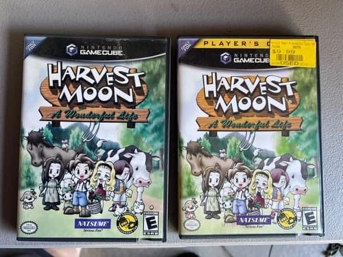 Harvest Moon: A Wonderful Life Nintendo GameCube 2 copies!! Manuals included.