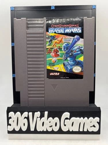 Cyber Stadium Series Base Wars Nintendo NES Game Cart Only