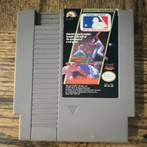 LJN Major League Baseball Nintendo NES Game Cartridge NTSC-U/C US/Canada