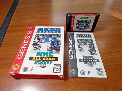 NHL All-Star Hockey 95 (Sega Genesis, 1995) CIB Complete *TESTED*