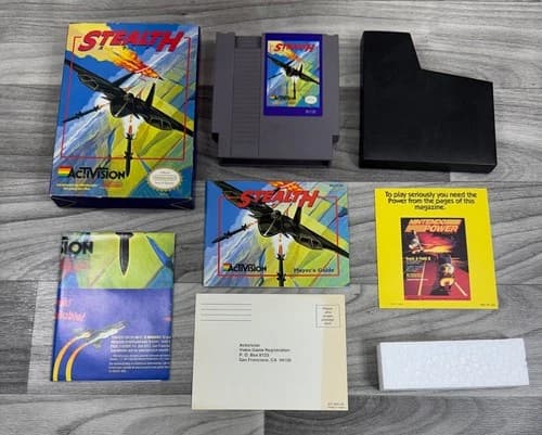 STEALTH ATF NINTENDO NES VIDEO GAME COMPLETE CIB MANUAL INSERTS TESTED WORKING