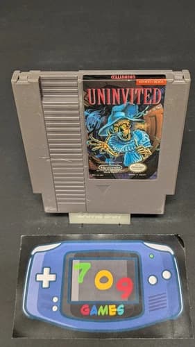 Uninvited, (NES Nintendo Entertainment System, 1991) Cart Only