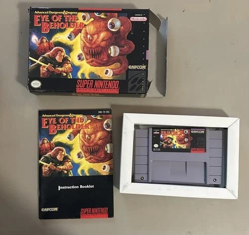 Advanced Dungeons & Dragons: Eye of the Beholder Super Nintendo SNES CIB