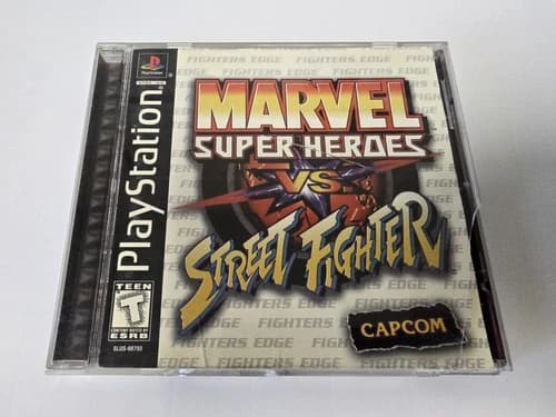 Playstation Marvel Super Heroes Vs. Street Fighter Capcom CIB