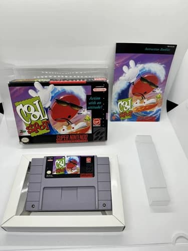 Cool Spot Super Nintendo SNES Complete CIB Rare Nice!