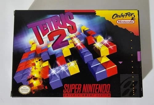 Tetris 2 (Super Nintendo Entertainment System, 1994) COMPLETE IN BOX USA