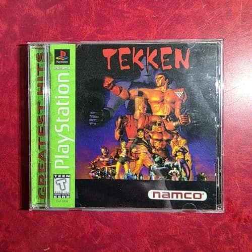 Namco Tekken Fighting Sony PlayStation 1 Greatest Hits 1995 Manual CIB Tested