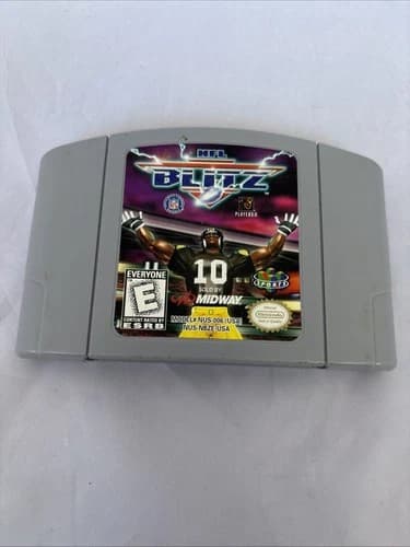 NFL Blitz (Nintendo N64, 1997) Authentic Cartridge Only Tested Working