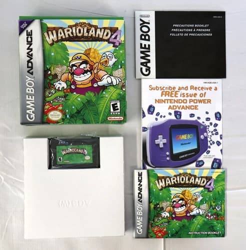 Wario Land 4 (Nintendo Game Boy Advance, 2001) 🌟 CIB