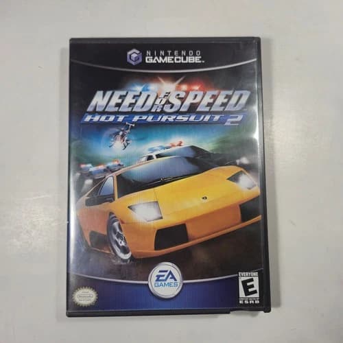NFS Need For Speed Hot Pursuit 2 (GameCube, 2002) Complete CIB Black Label